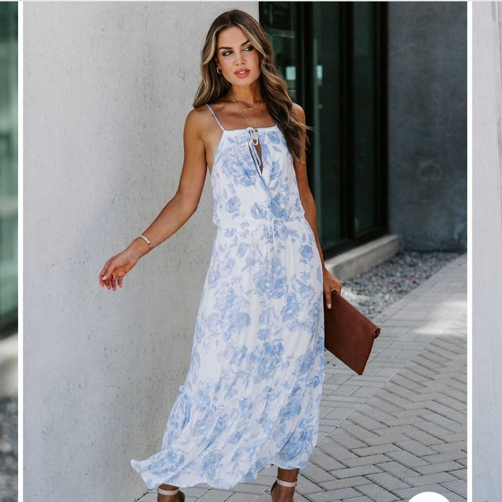 Vici “Look Within Floral Midi Dress” Brand New